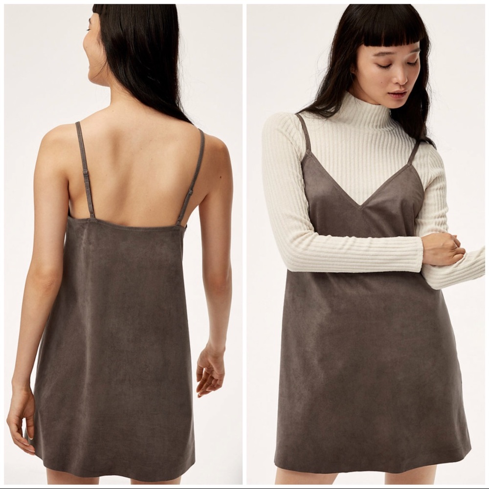 Aritzia Wilfred Free Vivienne vegan suede dress - Picture 2 of 8